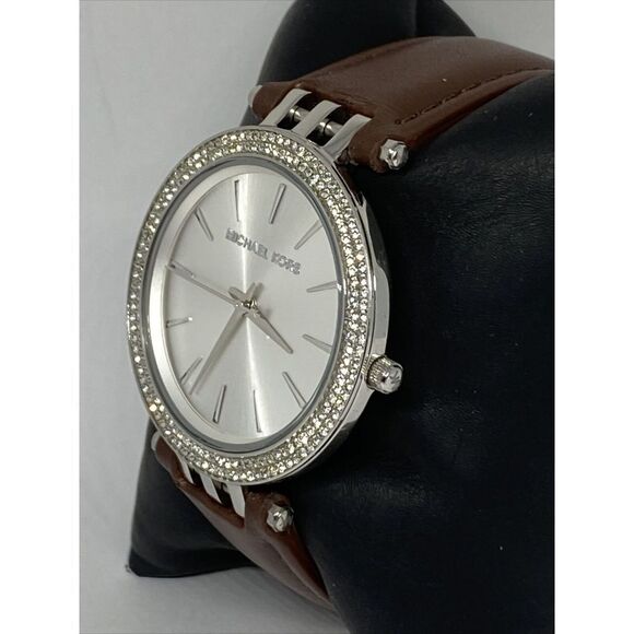 Michael Kors Darci MK3190 Women's Brown Leather Analog Dial Quartz Watch JK111 - Picture 4 of 12